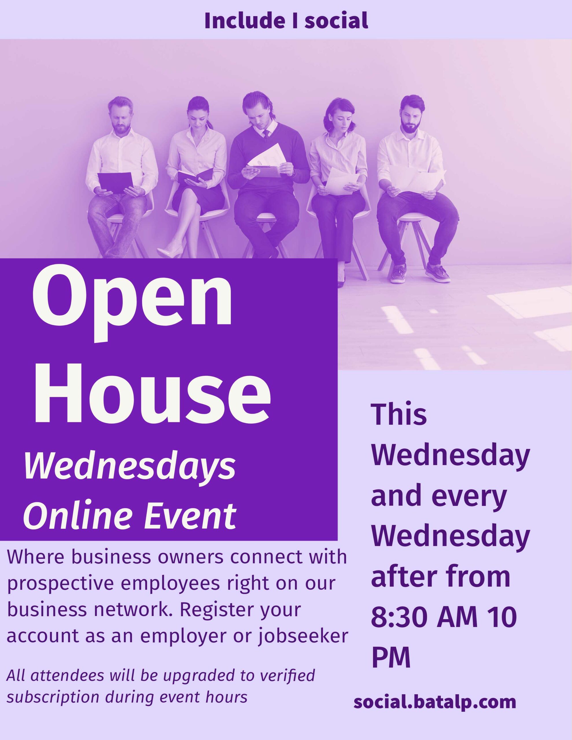 Open House Wednesday Online